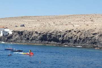 Nueva limpieza de los fondos marinos de Tufia (Foto TA)